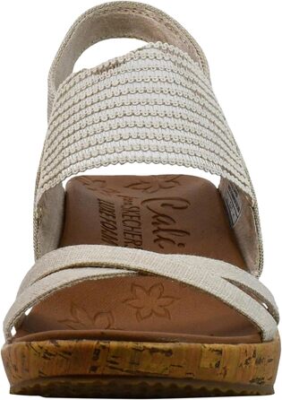 Skechers Beverlee - Бежеві кеди-платформи жіночі 39.5 EU