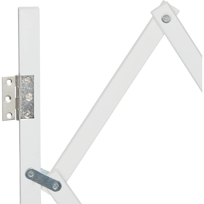 Захисне ворота для собак Relaxdays, висувне до 130 см, висота 87,5-100 см, бамбук, біле (L)