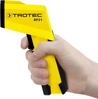 Інфрачервоний термометр Trotec BP21 – Лазерний пірометр з визначенням точки роси, діапазон вимірювання -35°C до +800°C