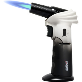 Газовий пальник Flambierbrenner: кухонна лампа на бутані з регулюванням 0–90° та безпечним закриттям (зелений та чорний)