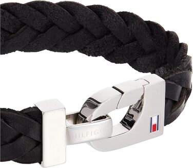 Браслет чоловічий Tommy Hilfiger з нержавіючої сталі та шкіри, 20.5-27 см