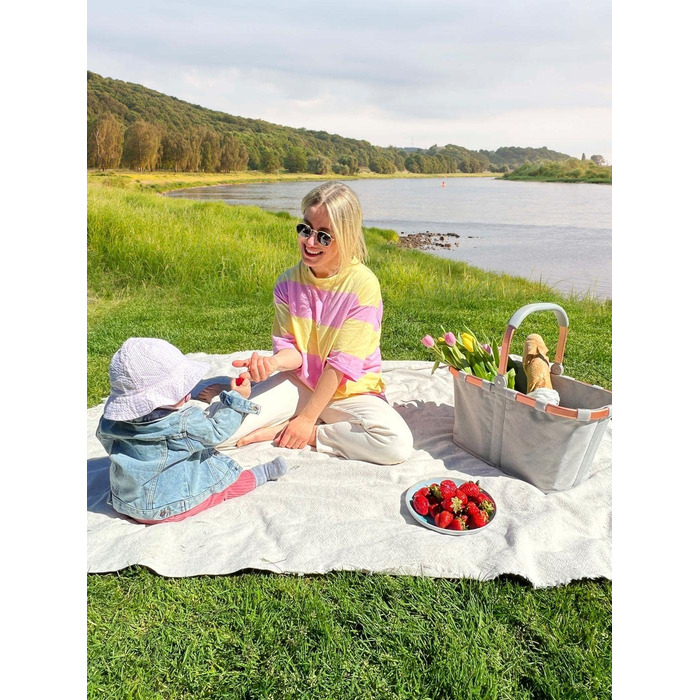 Сумка-шопер Reisenthel CarryBag Twist Sky Rose – містка та практична сумка з водонепроникним дизайном