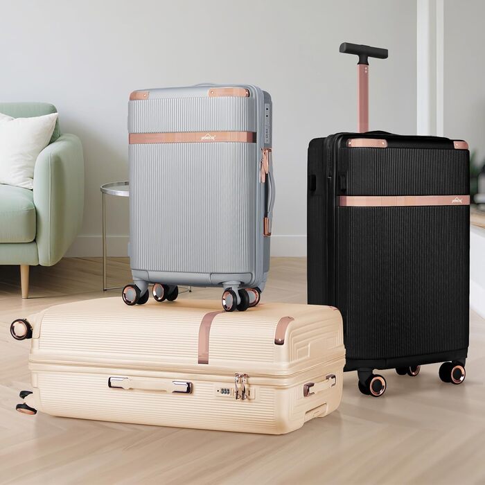 Набір валіз Homelux 3 шт. Бежевий, ABS, Hartschale, M-L-XL (950-silber)