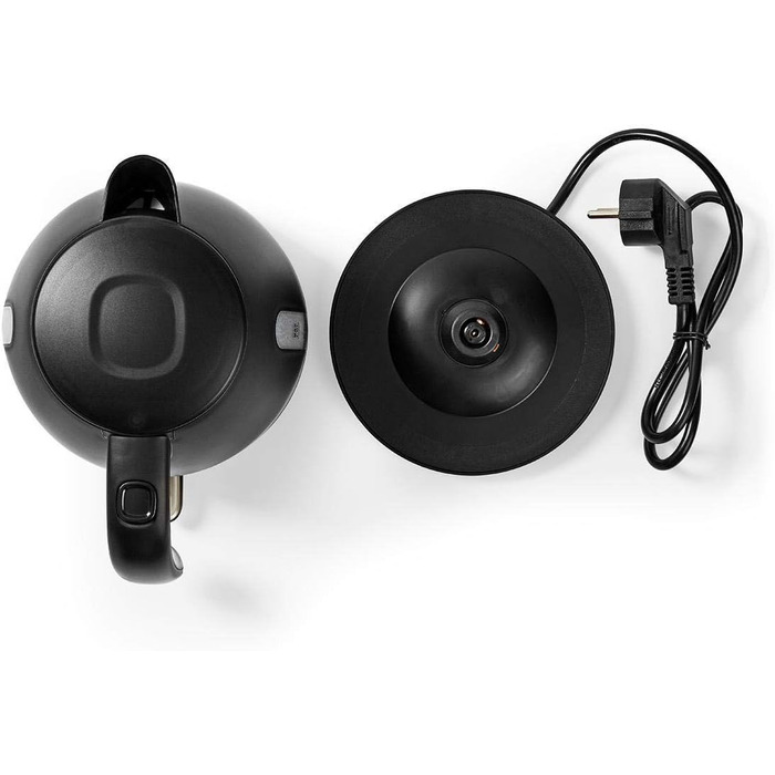 Чайник електричний 1.0 л, пластик, чорний, поворотний на 360°, прихований нагрівальний елемент, Strix Controller, захист від перегріву, колір синій