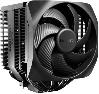 be quiet! Dark Rock Elite - Повітряний кулер з високою продуктивністю, 7 теплових трубок, вентилятори Silent Wings 120mm та 135mm PWM, тиха робота, Speed Switch