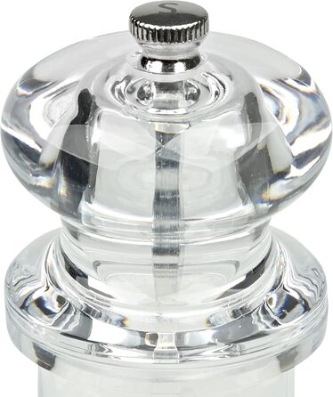 Cole & Mason H50502P 505 Salt Mill, Acrylic, 140mm, Precision+ Ceramic Grinder, Includes 1 x Salt Mill