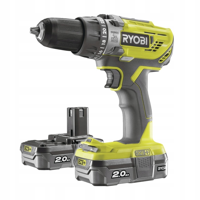 Акумуляторний ударний дриль-шурупокрут Ryobi 18 V 2 Ah 50 Nm