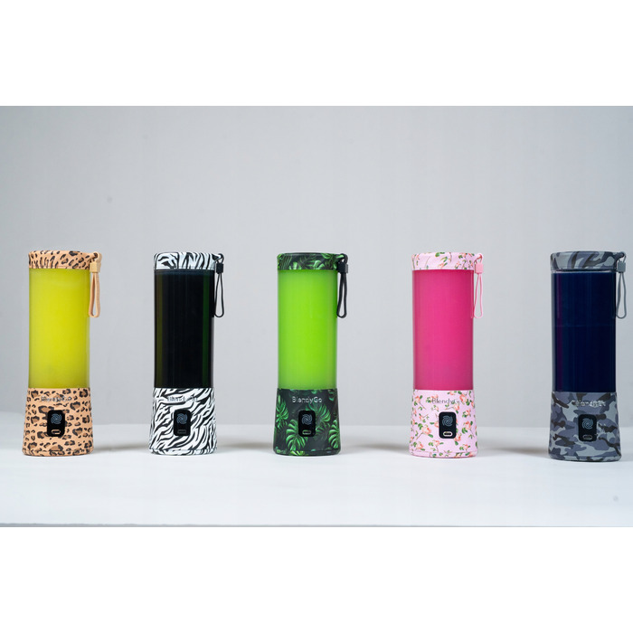 Портативний стакановий блендер BlendyGo 3, міксер 250 Вт, рожевий (ідеальний подарунок)