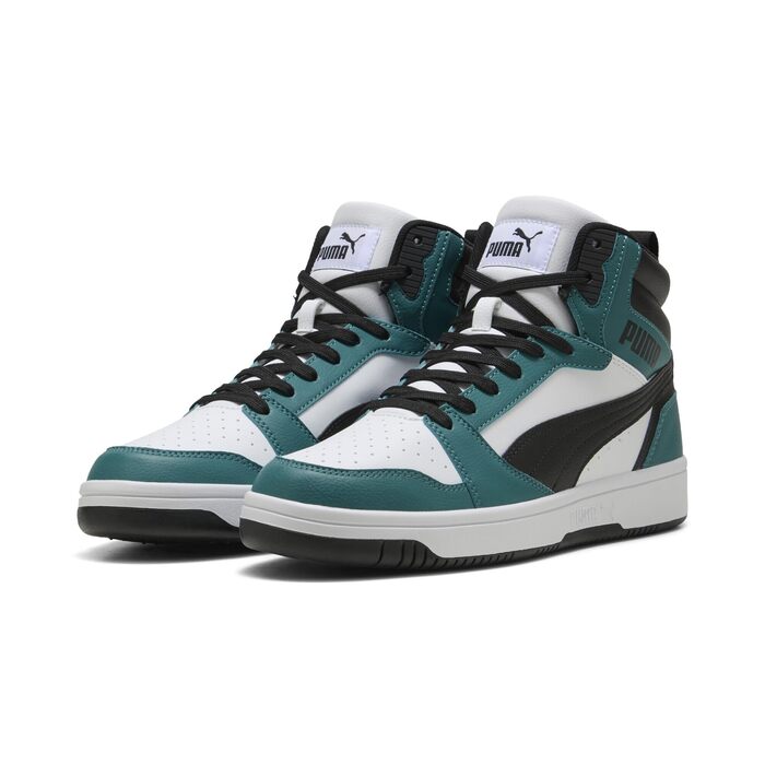 Кросівки Puma Rebound V6 Unisex (44.5 EU) – Emerald Ice, Чорний, Білий, Зелений