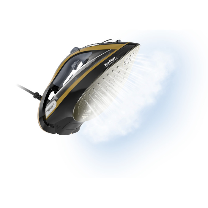Парова праска 2800 Вт, потужний паровий удар 250 г, підошва SteamGlide Elite