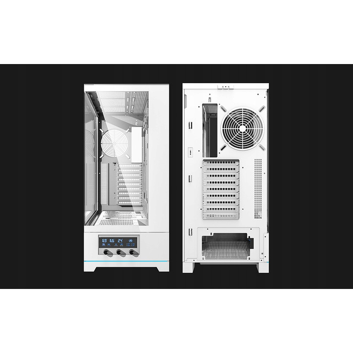Корпус для ПК DarkFlash DY451L Midi Tower ATX, ігровий, білий (з нижнім розміщенням БЖ)