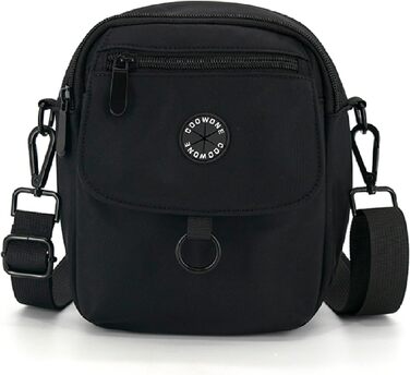 Водонепроникна сумка для ласощів для собак COOWONE, велика місткість, для прогулянок, компактна та легка, з дозатором пакетів для екскрементів, сумка через плече для дресирування собак, чорна