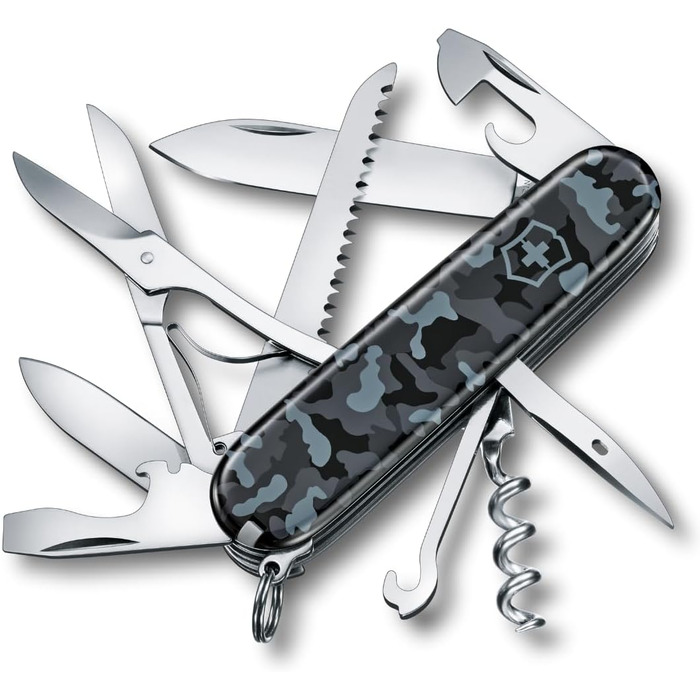 Мультитул Victorinox Huntsman: Швейцарський армійський ніж з 15 функціями (Navy Camouflage)