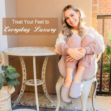 Домашні тапочки LongBay для жінок з піною Memory Foam, антиковзаюча підошва, зручні сліпони (38/39 EU, Червоний)