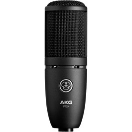 Мікрофон AKG P120 - студійний, велика мембрана, для запису, чорний