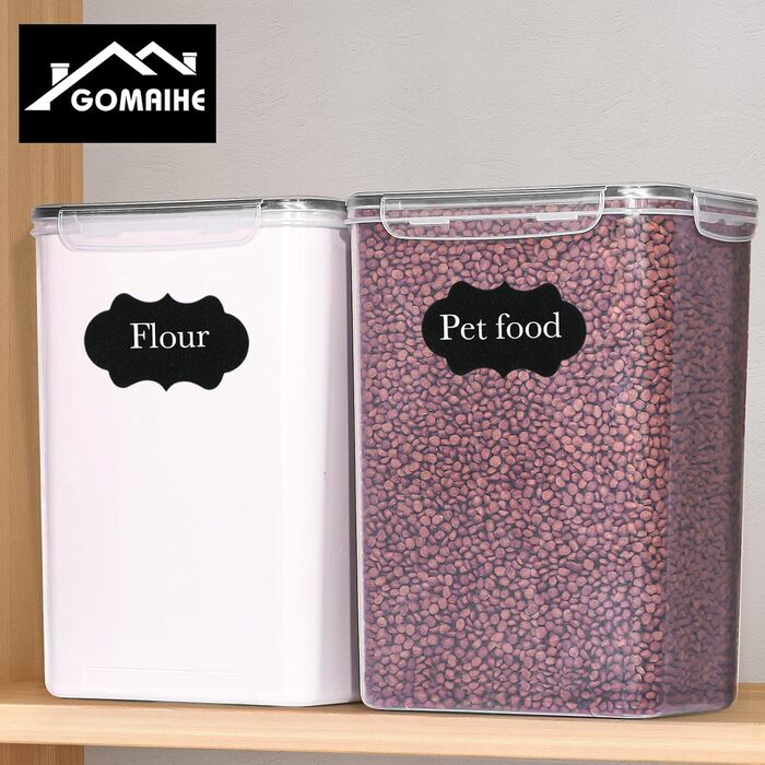 Набір контейнерів для зберігання GoMaihe 2.5л*6 шт. + 9.5л*2 шт. - Контейнери для продуктів, герметичні, пластикові, для кухні