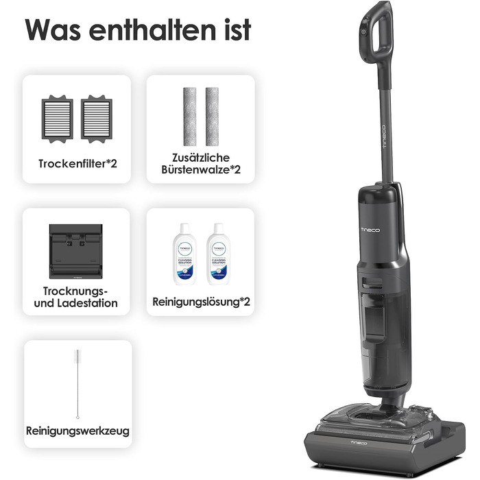 Вертикальний миючий пилосос Tineco Floor ONE S7 Stretch Ultra з функцією FlashDry та системою DualBlock