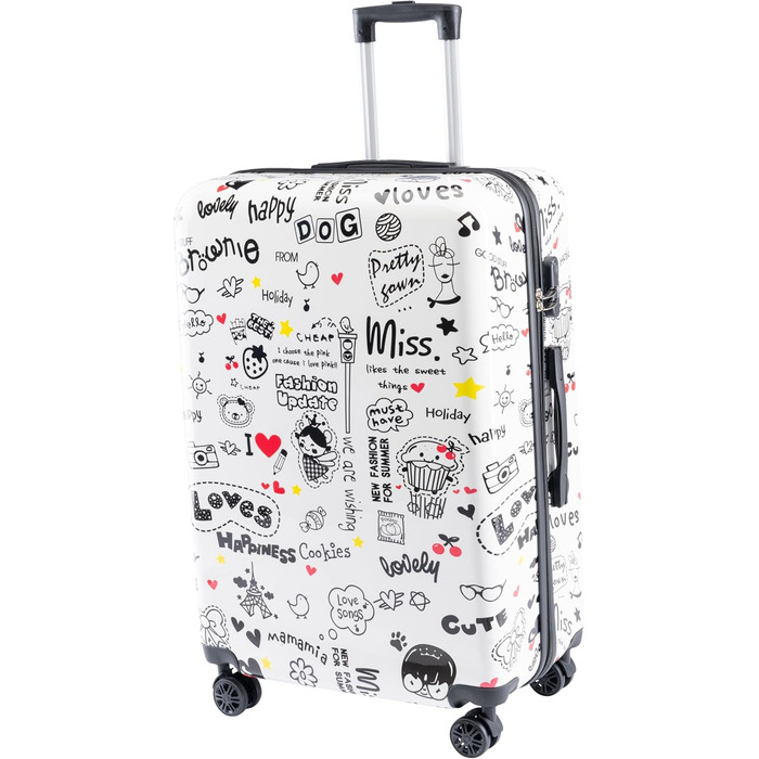 Валіза Xonic Design: міцний корпус, 360° обертання, кодовий замок, полікарбонат, L/XL або набір (3 шт.)