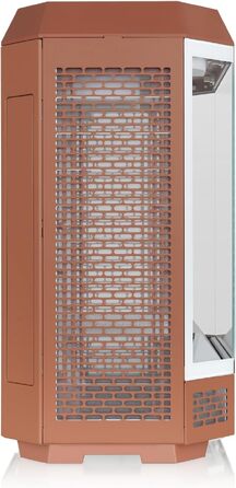 Корпус для ПК Thermaltake The Tower 600 Mocha Mousse, вертикальний Mid Tower, підтримка E-ATX/ATX, загартоване скло, підтримка радіатора 420 мм, Hidden Connector