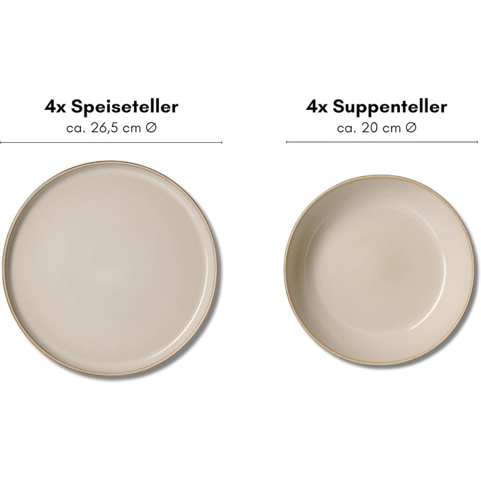 Набір посуду Olivia, 8 предметів