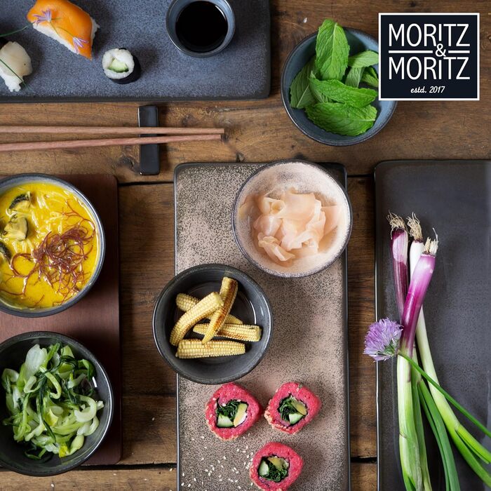 Набір посуду для суші Moritz & Moritz VIDA (10 предметів) - набір для 2 осіб, блакитний
