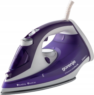 Парова праска Gorenje SIH2200BBC 2200 Вт, 280 мл, AntiCalc, AntiDrip, висока потужність