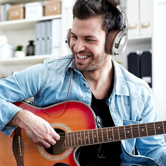 OneOdio Pro30 навушники DJ, студійні, для піаніно та гітари, закриті, з басовим звучанням, Share-Port, 2 роз'єми 3.5mm, сірі