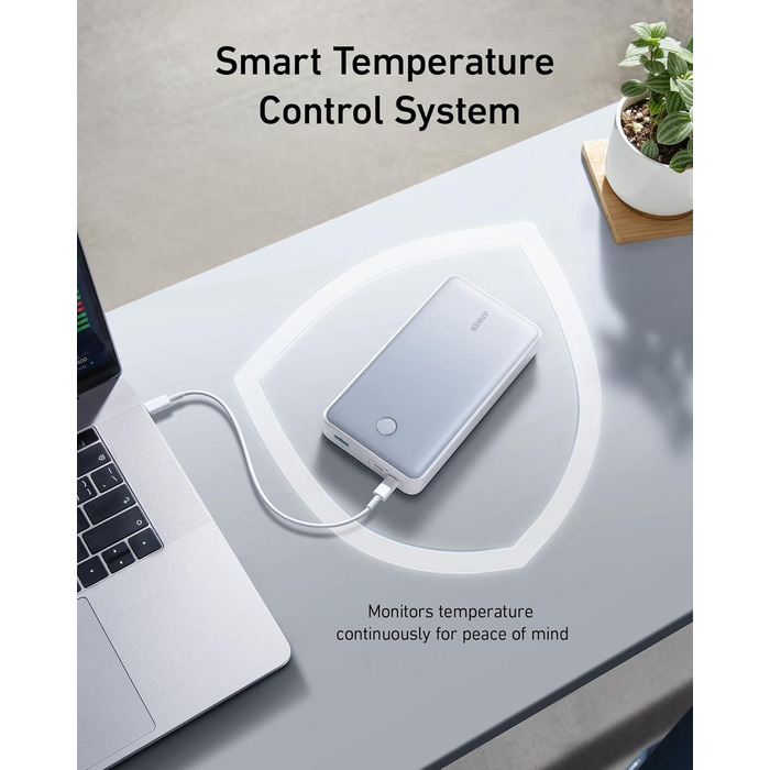Powerbank Anker 537 PowerCore 24K: 24000mAh, 65W, для ноутбуків та мобільних пристроїв