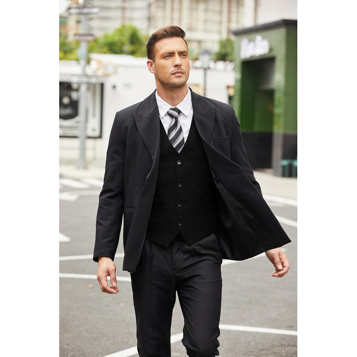 Чоловіча жилетка COOFANDY: чорна, для ділового стилю, вечірки, весілля, XXL