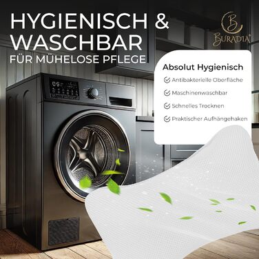 Подушка для ванни з сіткою для прання - Максимальний комфорт та розслаблення з технологією Air Mesh. Подушка для ванни з 4 міцними присосками. Підтримка шиї та голови (Біла)