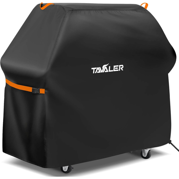 Чохол для гриля Tavaler 140x65x120 см, водонепроникний, оксфорд 420D, захисна накидка для газового гриля Weber, Enders, Char Broil