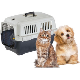 Транспортна переноска для собак Ferplast Clipper 4, IATA-сертифікована, середнього розміру (до 20 кг), 57 x 37 x 36 см