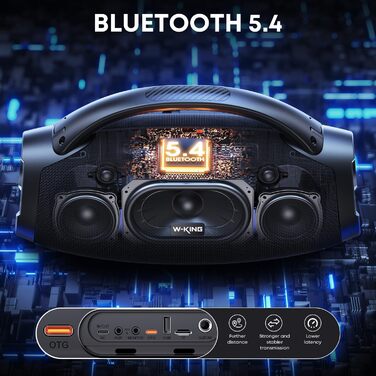 W-KING 330W Bluetooth Колонка з Сабвуфером 7.5
