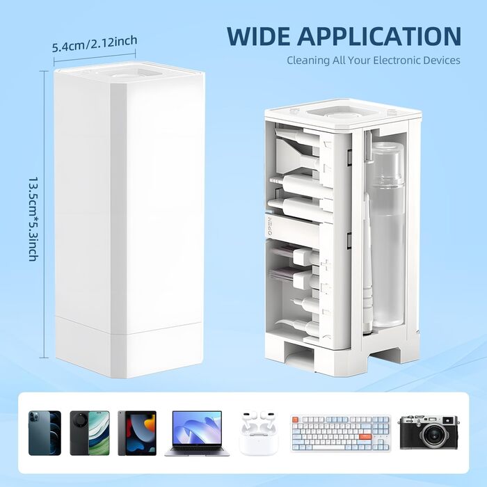 Набір для чищення клавіатури 32 в 1: для ноутбука, iPhone, AirPods та екрану. Комплект для чищення ПК з кріпленням для клавіш та очисником екрану. Ідеально для геймінгу та офісу