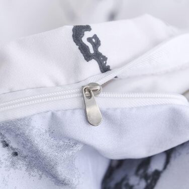 Комплект постільної білизни Marmor (200x200 см) 3 частини: простирадло, 2 наволочки 80x80 см, мікрофібра, білий з малюнком мармур