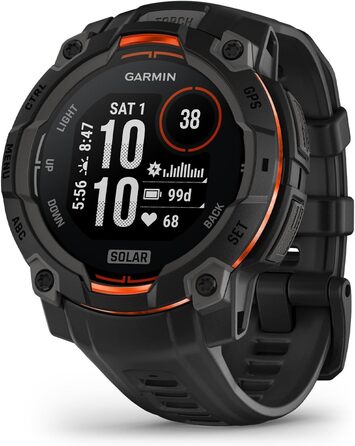 Годинник Garmin Instinct 3 Solar 45 мм - сонячна зарядка, один розмір