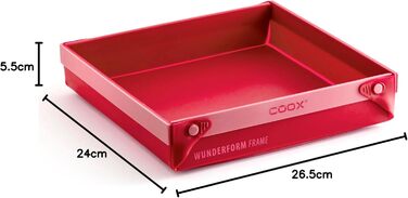 coox WUNDERFORM Frame MQ in Blue: The first foldable silicone cake pan for limitless baking creations - perfect for cakes, bread, and casseroles