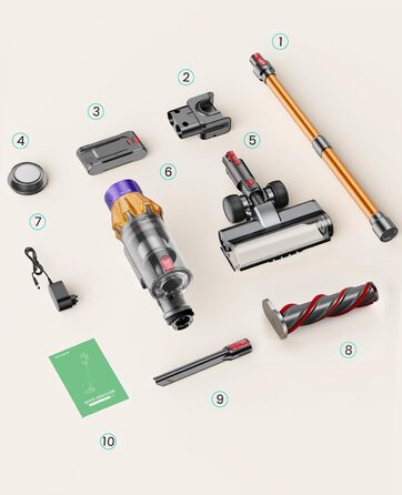 Бездротовий пилосос SunSare X7A: потужний, 45 kPa, 550 W, 60 хвилин, 7 в 1, з підзарядкою та самостійним паркуванням