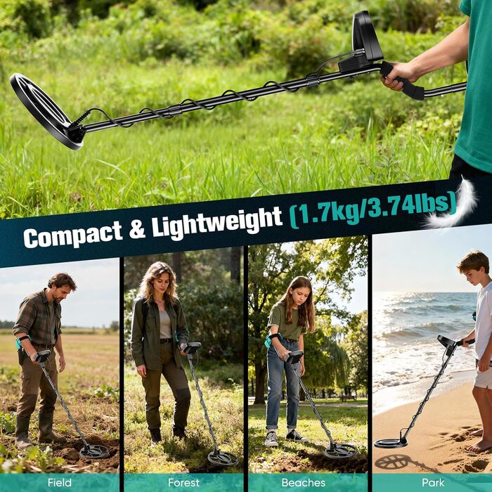 Металодетектор для дорослих та дітей TX910, 5 режимів, водонепроникний IP68, LCD дисплей, чутливий