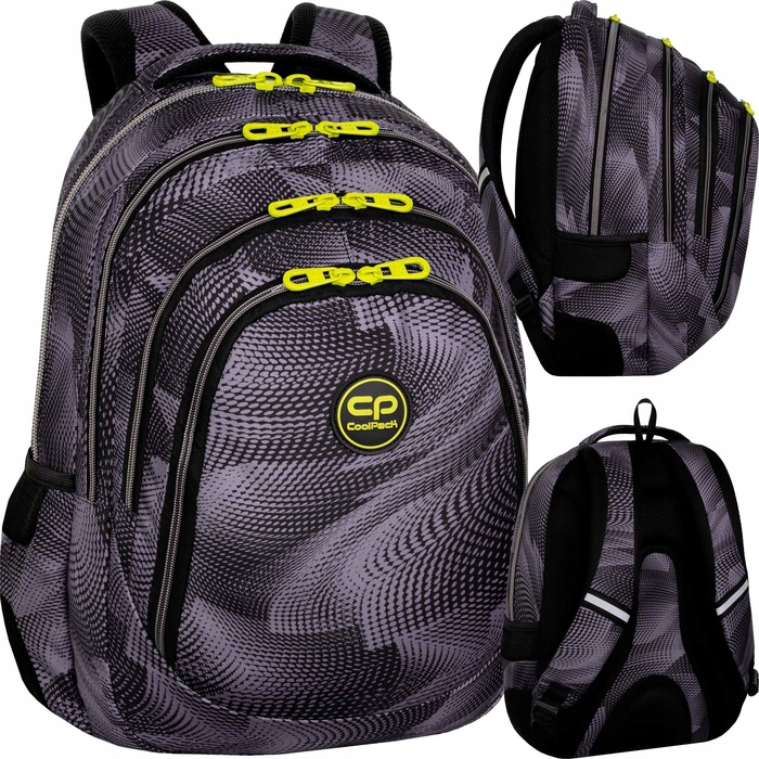 Шкільний рюкзак для підлітків Coolpack Drafter Hurricane, чорний (4-8 класи)