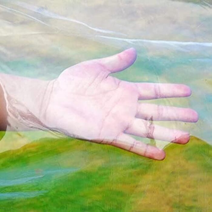 Waterproof Transparent Tarp with Eyelets, Transparent Tarp for Outdoors, Tent Transparent Tarps Garden, Tent Tarp Cover, Weatherproof Tarp for Folding (3x6m)