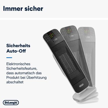 De'Longhi HFX65V20 Ceramic Heater (2000 W) black/grey