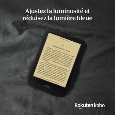 Kobo Clara BW: eReader з 6-дюймовим сенсорним екраном, ComfortLight PRO, підтримка аудіокниг, водонепроникність, 16 ГБ, чорний