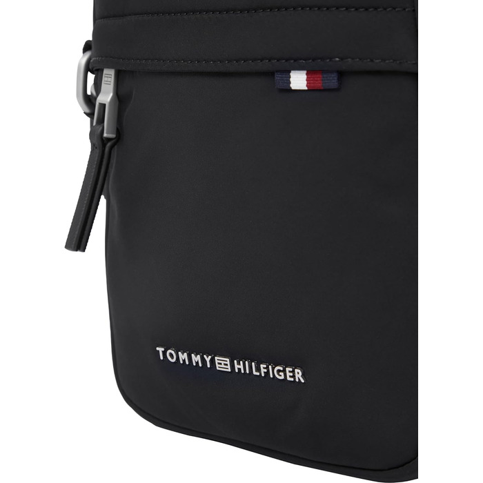 Чоловіча сумка через плече Tommy Hilfiger Signature Mini Reporter, чорна, універсальний розмір
