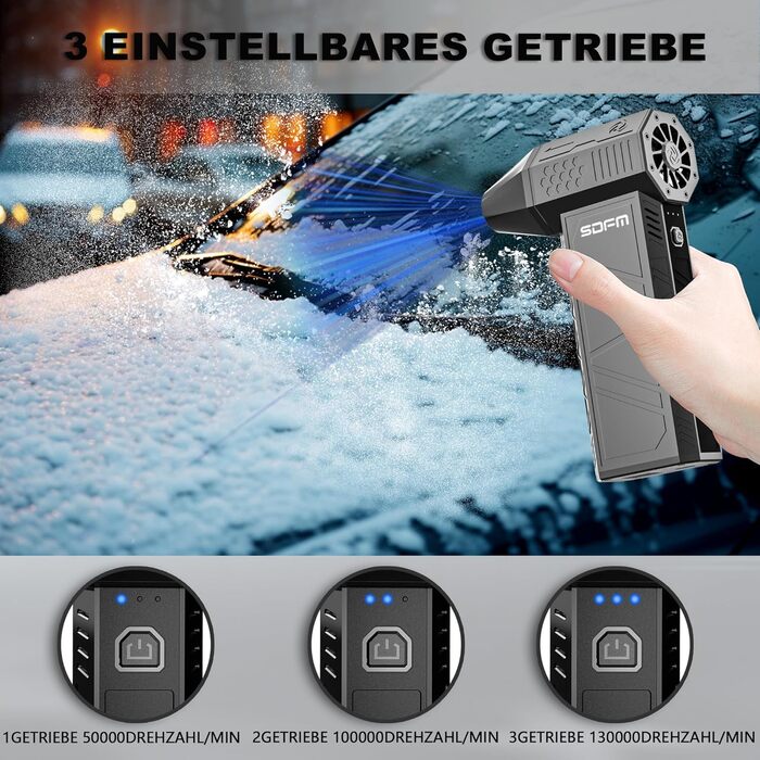 Електричний пилосос для чищення повітряним струменем X3Max-Black: Комплект для чищення ПК, електроніки, диванів, авто