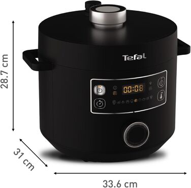 Tefal CY7548 Turbo Cuisine Multi-Cooker, 1000W, Plastic, 5 liters, Black Cuisine Multi-Cooker - 5L