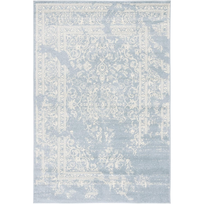 Килим SAFAVIEH Distressed для вітальні, їдальні, спальні - колекція Adirondack, короткий ворс, 122 x 183 см (сірий та кремовий)