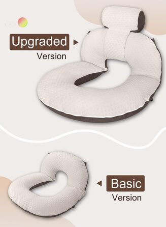 Подушка для читання INSEN, подушка для підтримки спини в ліжку, для читання, відпочинку, медсестер, дорослих, матерів та дітей, подушка для пресу в ліжку, блакитна (з оновленою оксамитовою оббивкою)