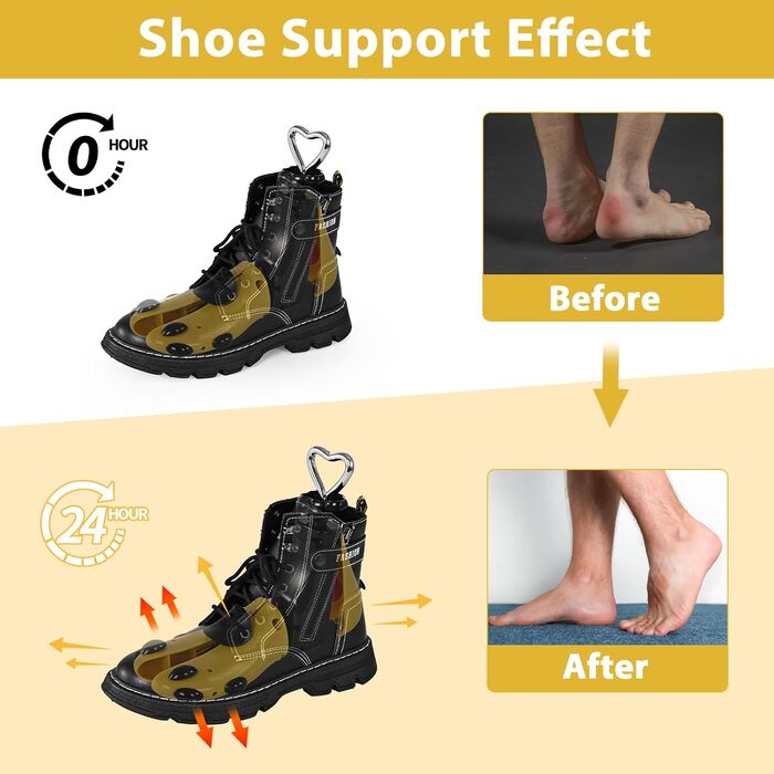 JJDPARTS Shoe Stretchers for Women, Men, Boot Stretchers for Women, Adjustable, Unisex, Wide Feet, Red (Yellow (1 Pack of 38-44))