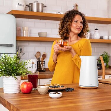 Cecotec Thermosense 400 White Electric Kettle - 1.7L, 3000W